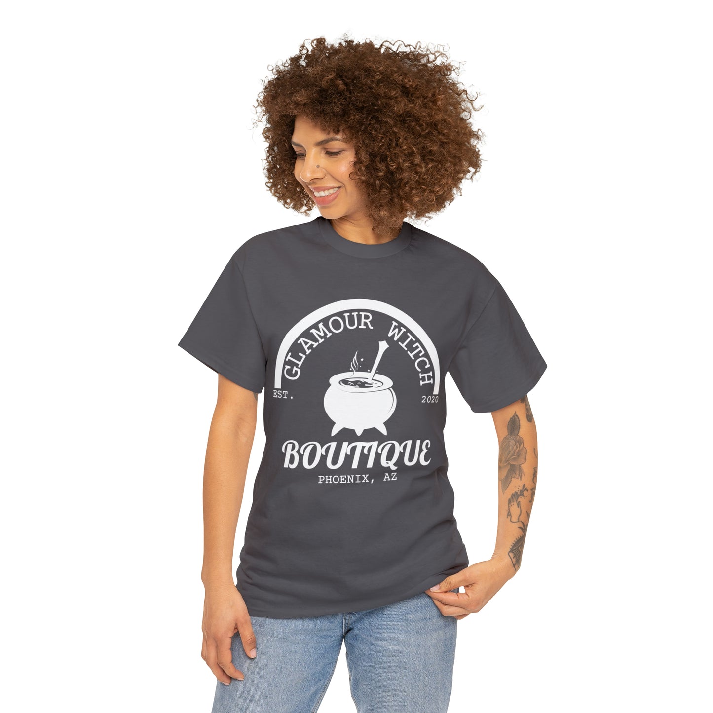 Glamour Witch Boutique Large Logo Cotton Tee