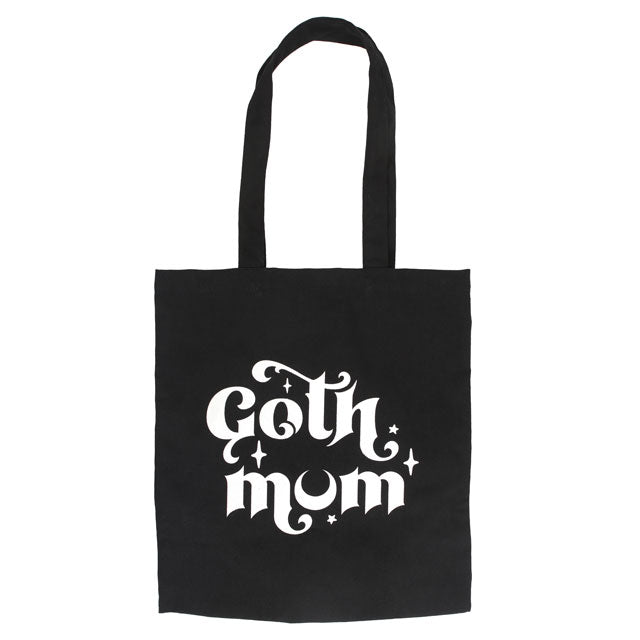 Black Goth Mum Polycotton Tote Bag