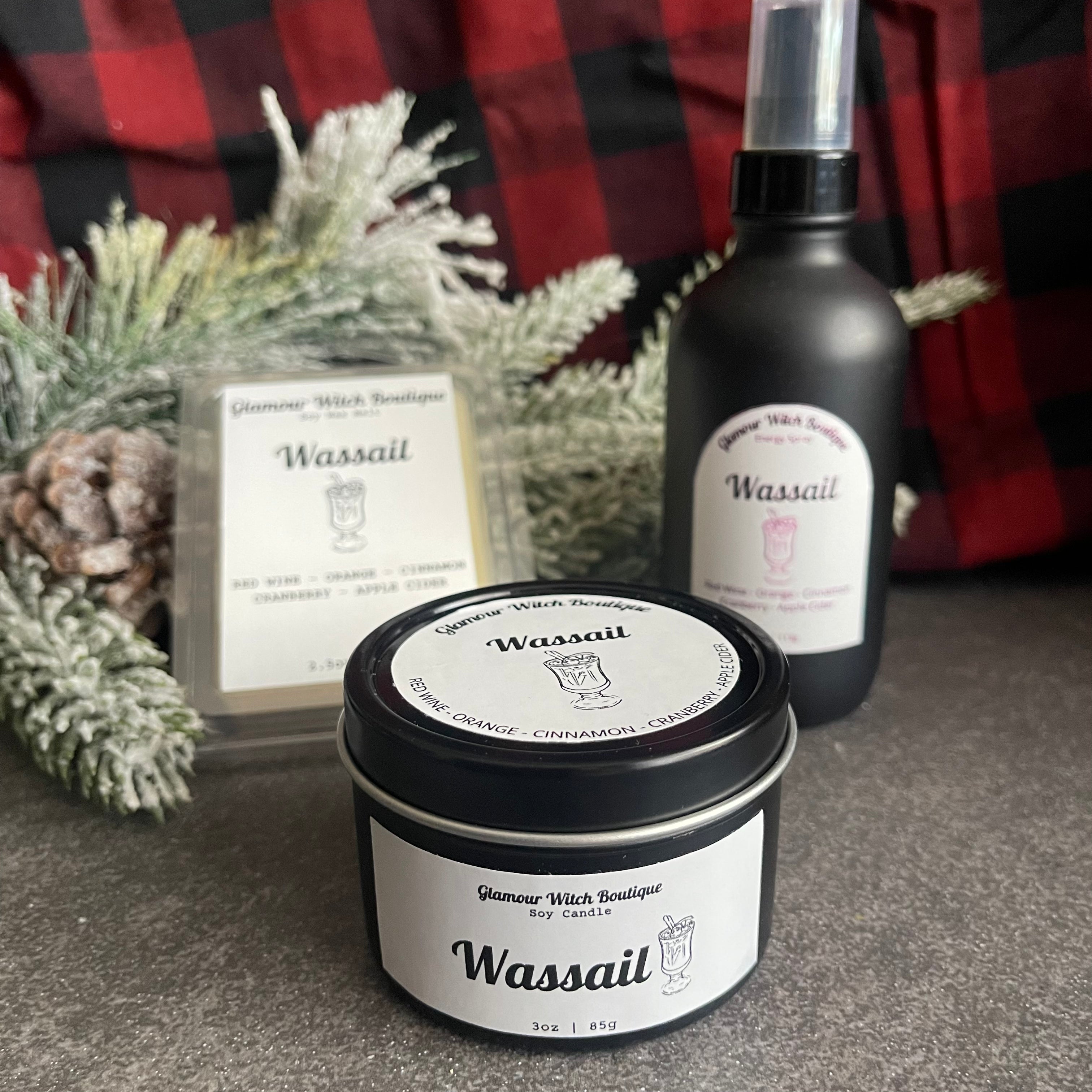 Wassail - Handmade Scented Intention Candles, Wax Melts & Sprays