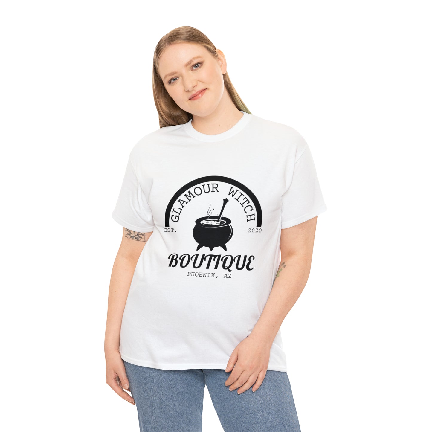 Glamour Witch Boutique Large Logo Cotton Tee