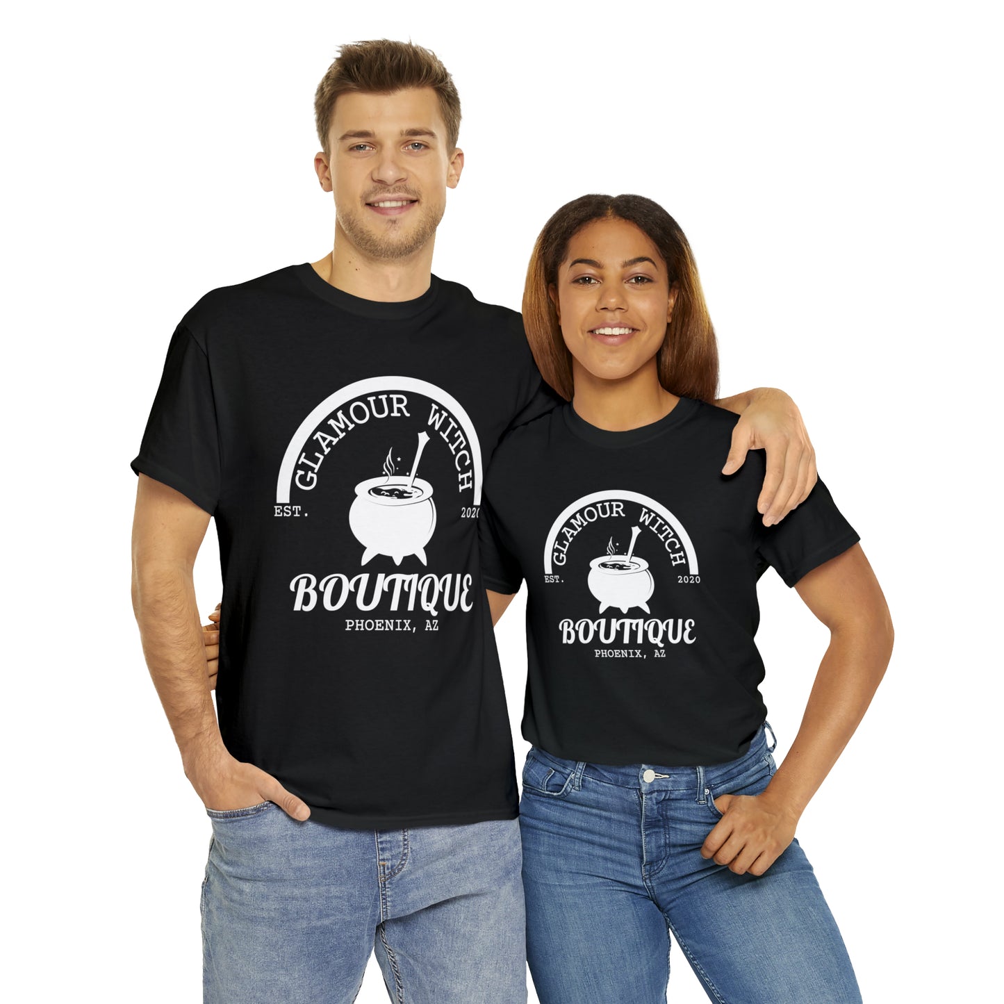 Glamour Witch Boutique Large Logo Cotton Tee