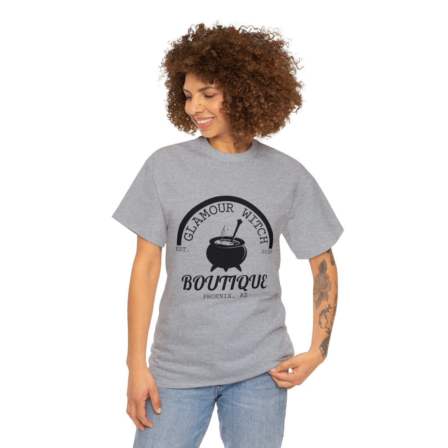 Glamour Witch Boutique Large Logo Cotton Tee