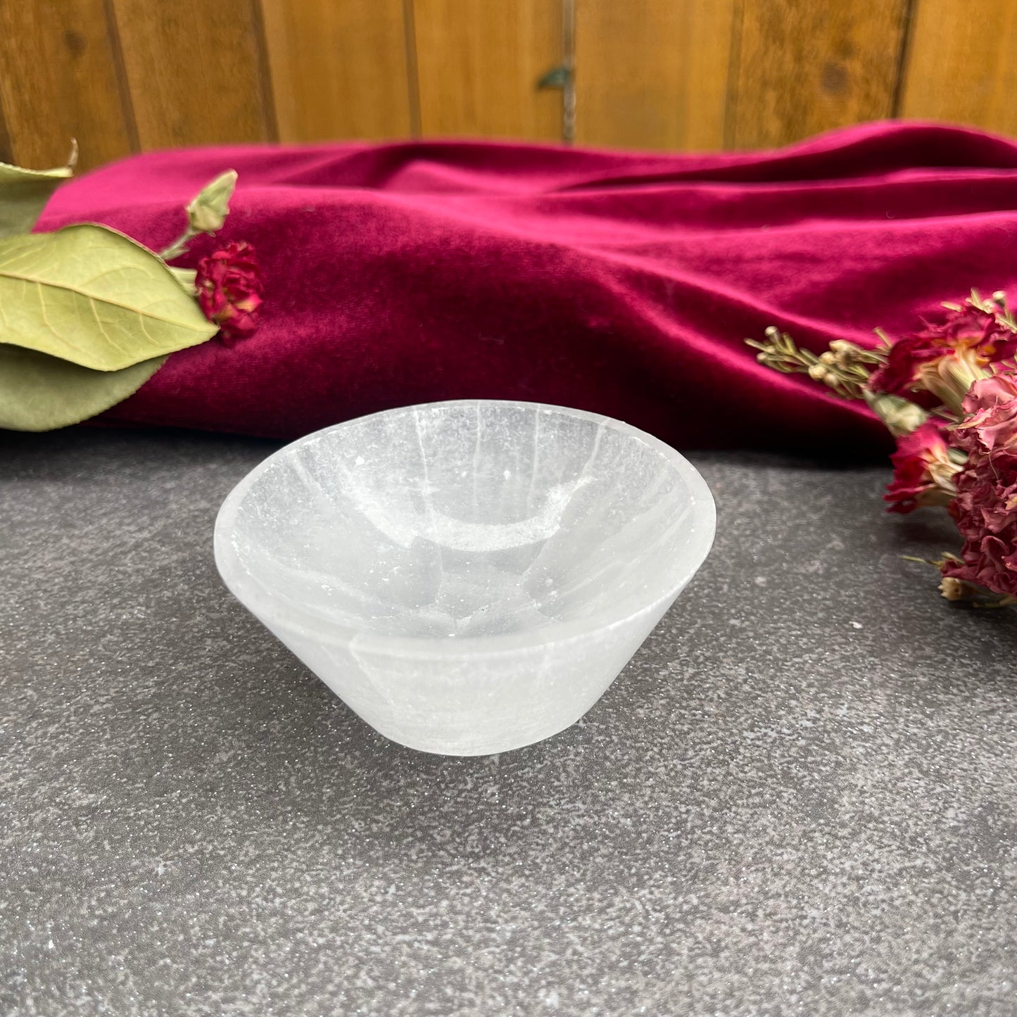 Small Satin Spar Selenite Bowl