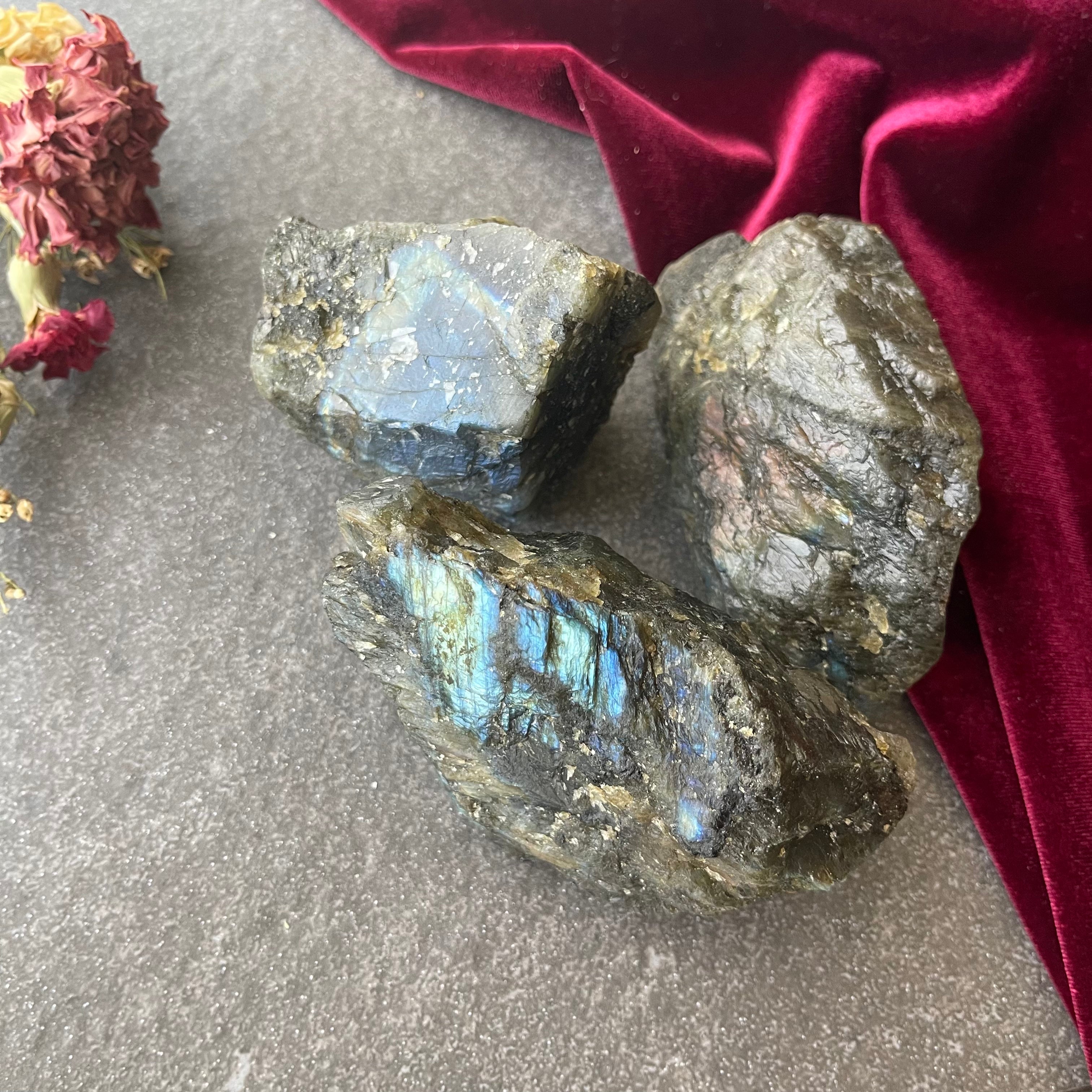 Raw Labradorite Chunks
