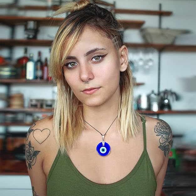 Glass Evil Eye Necklace