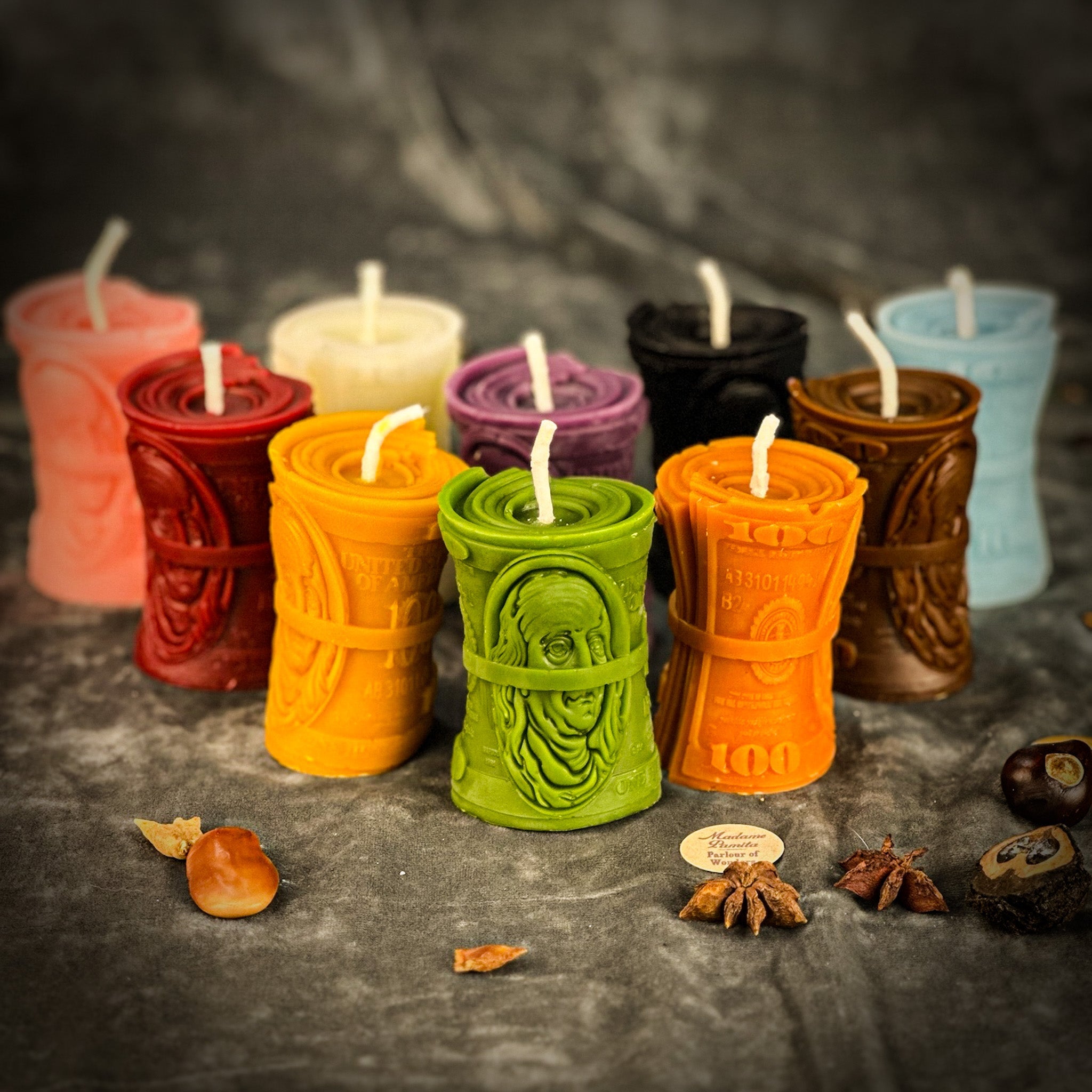 Beeswax Pay Me Spell Candle