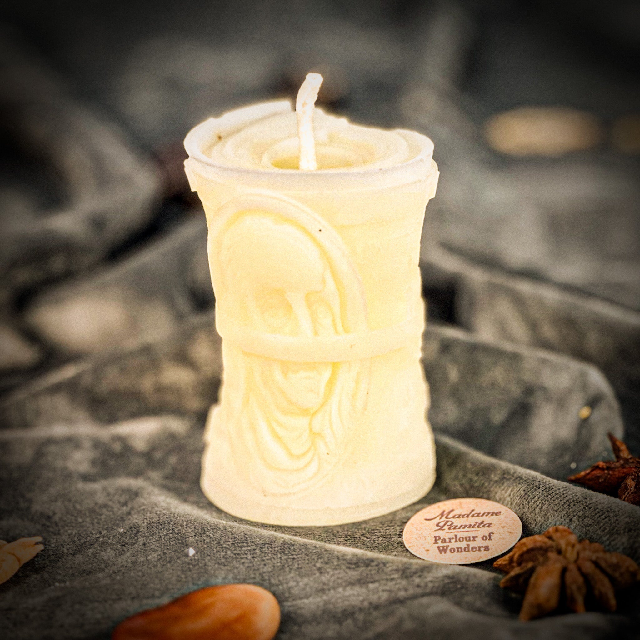 Beeswax Pay Me Spell Candle