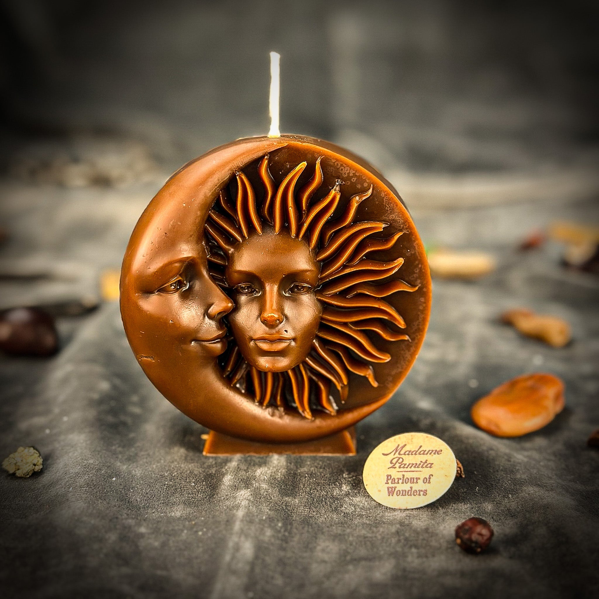 Beeswax Equinox and Solstice Spell Candle