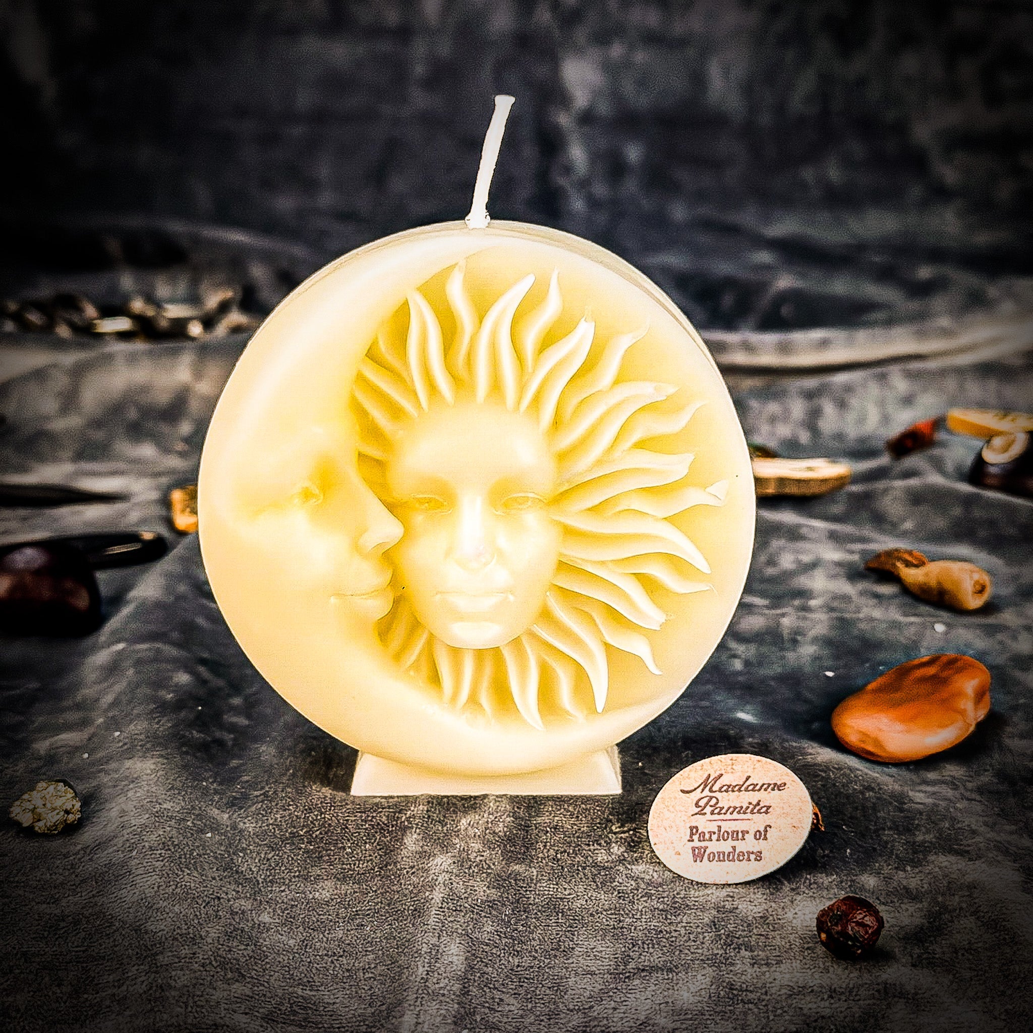 Beeswax Equinox and Solstice Spell Candle