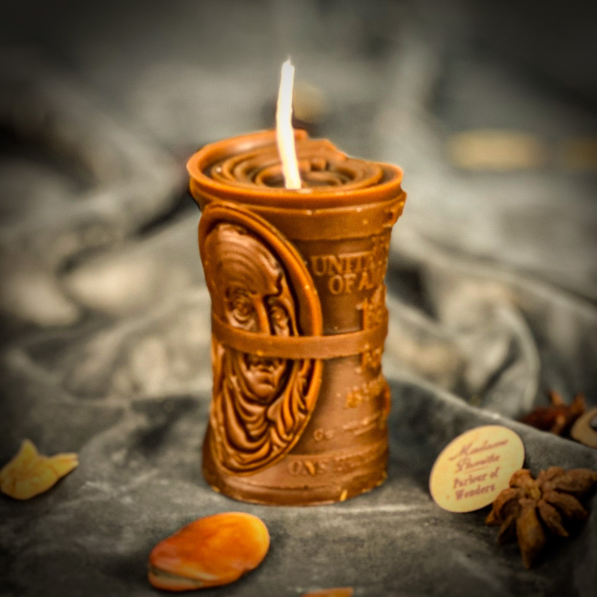 Beeswax Pay Me Spell Candle
