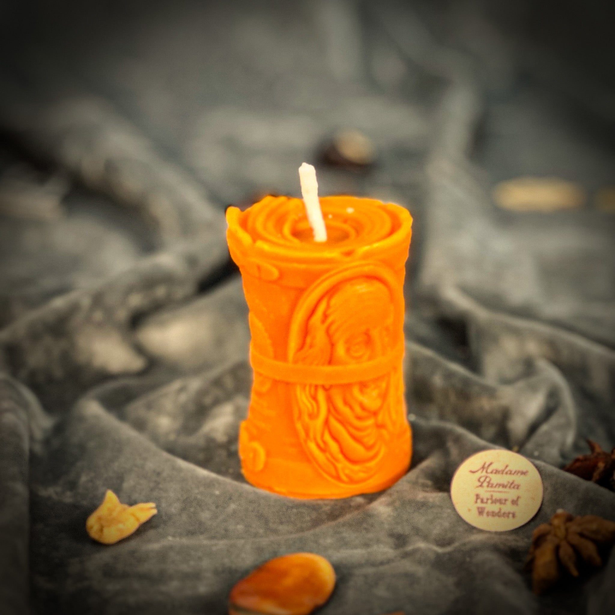 Beeswax Pay Me Spell Candle