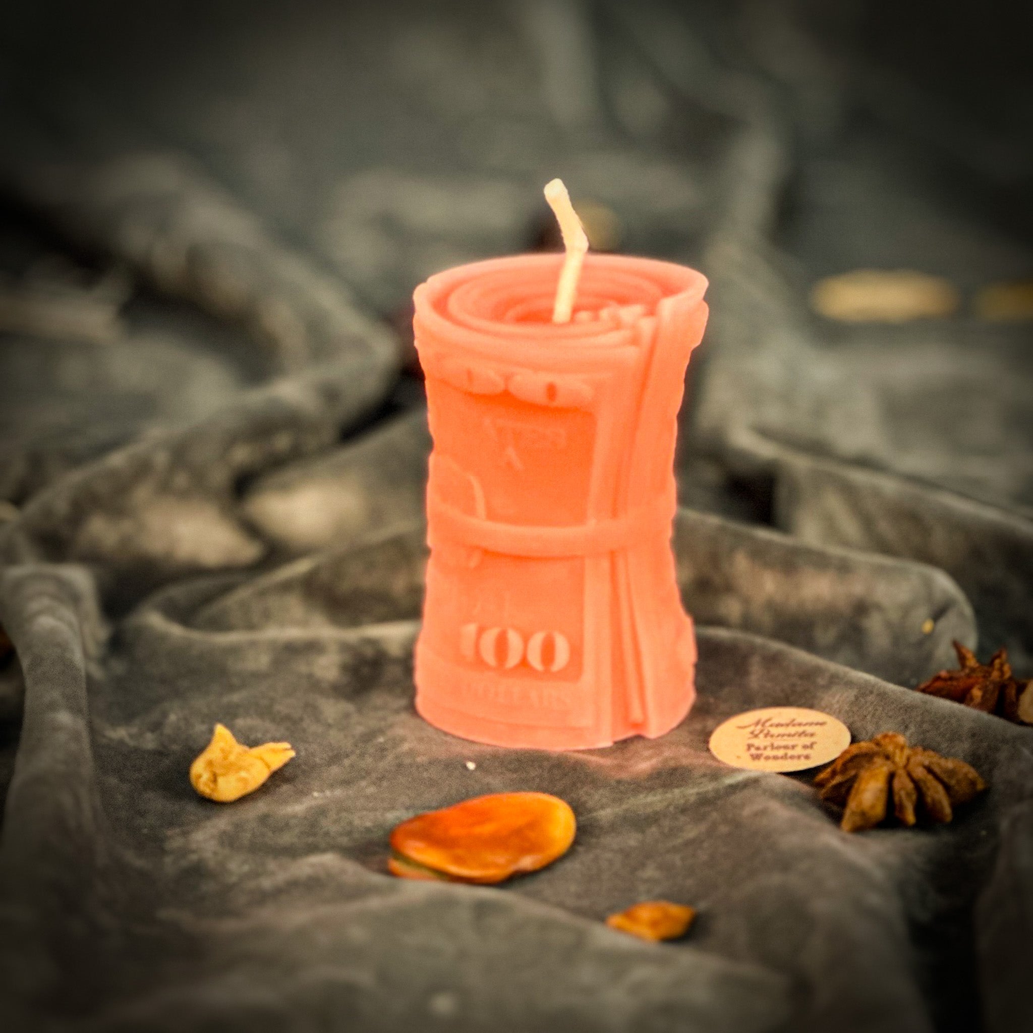 Beeswax Pay Me Spell Candle