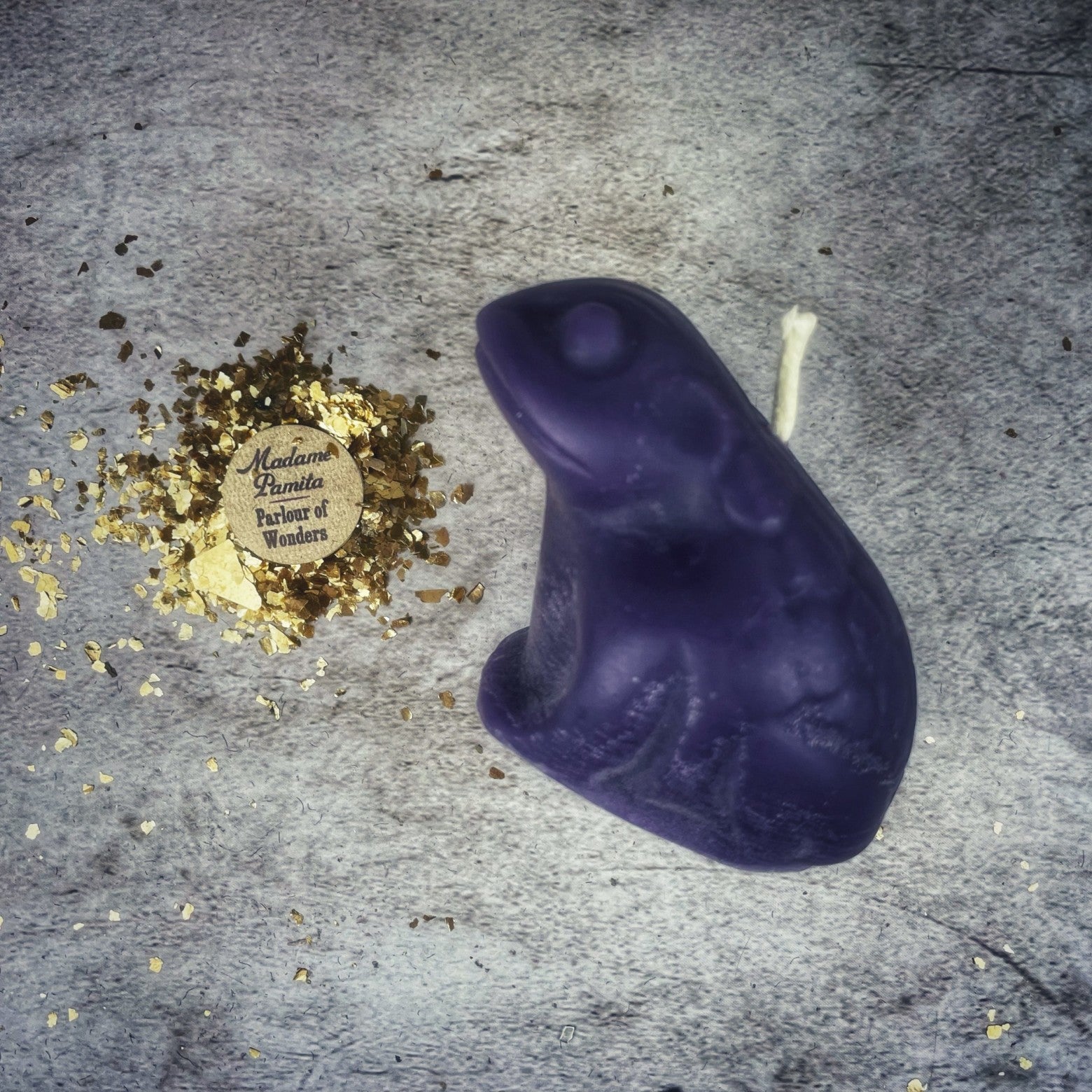 Beeswax Lucky Money Frog Spell Candle