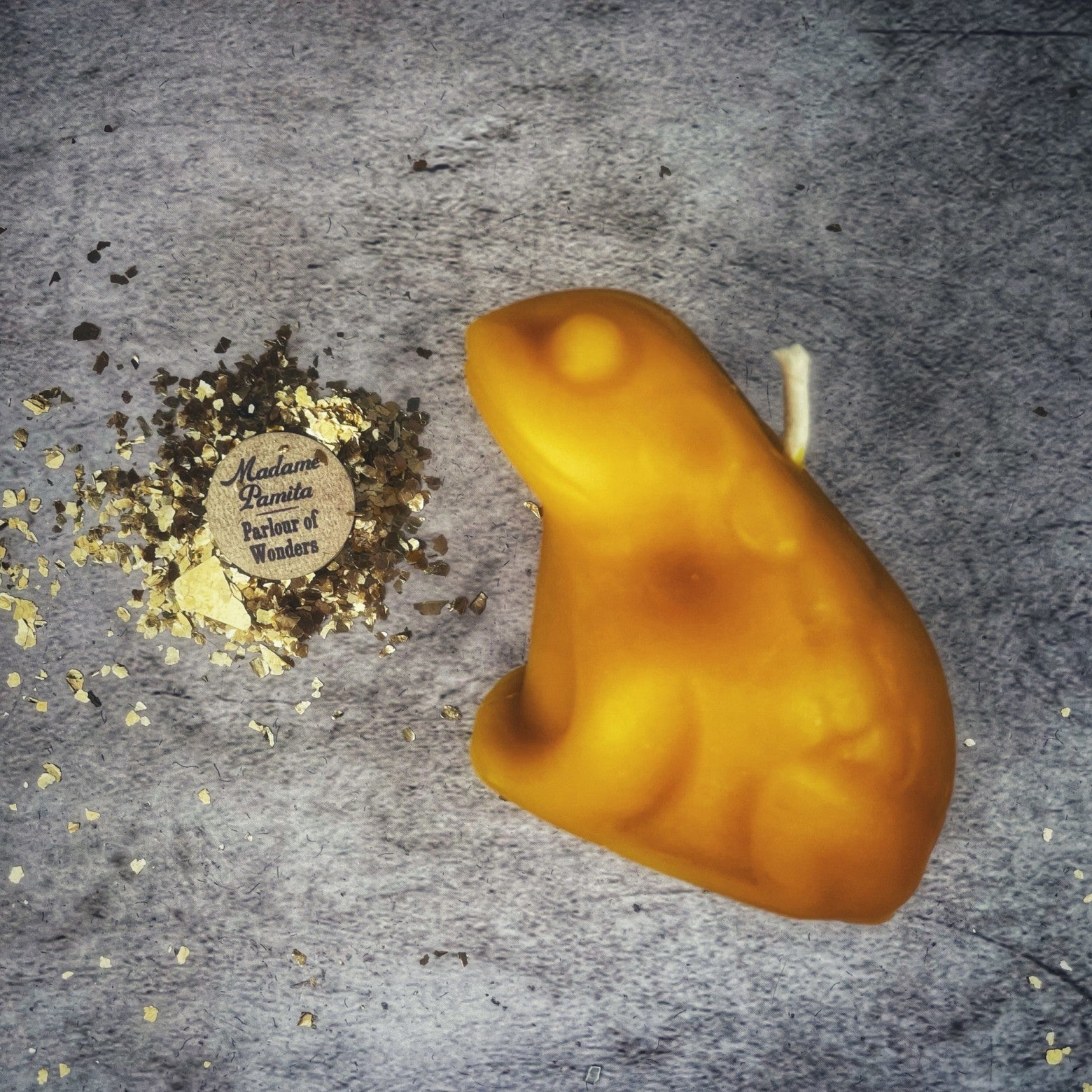 Beeswax Lucky Money Frog Spell Candle