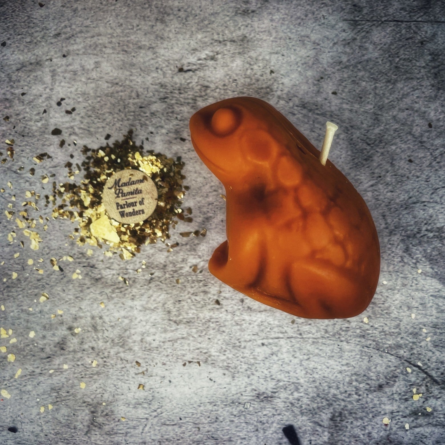 Beeswax Lucky Money Frog Spell Candle