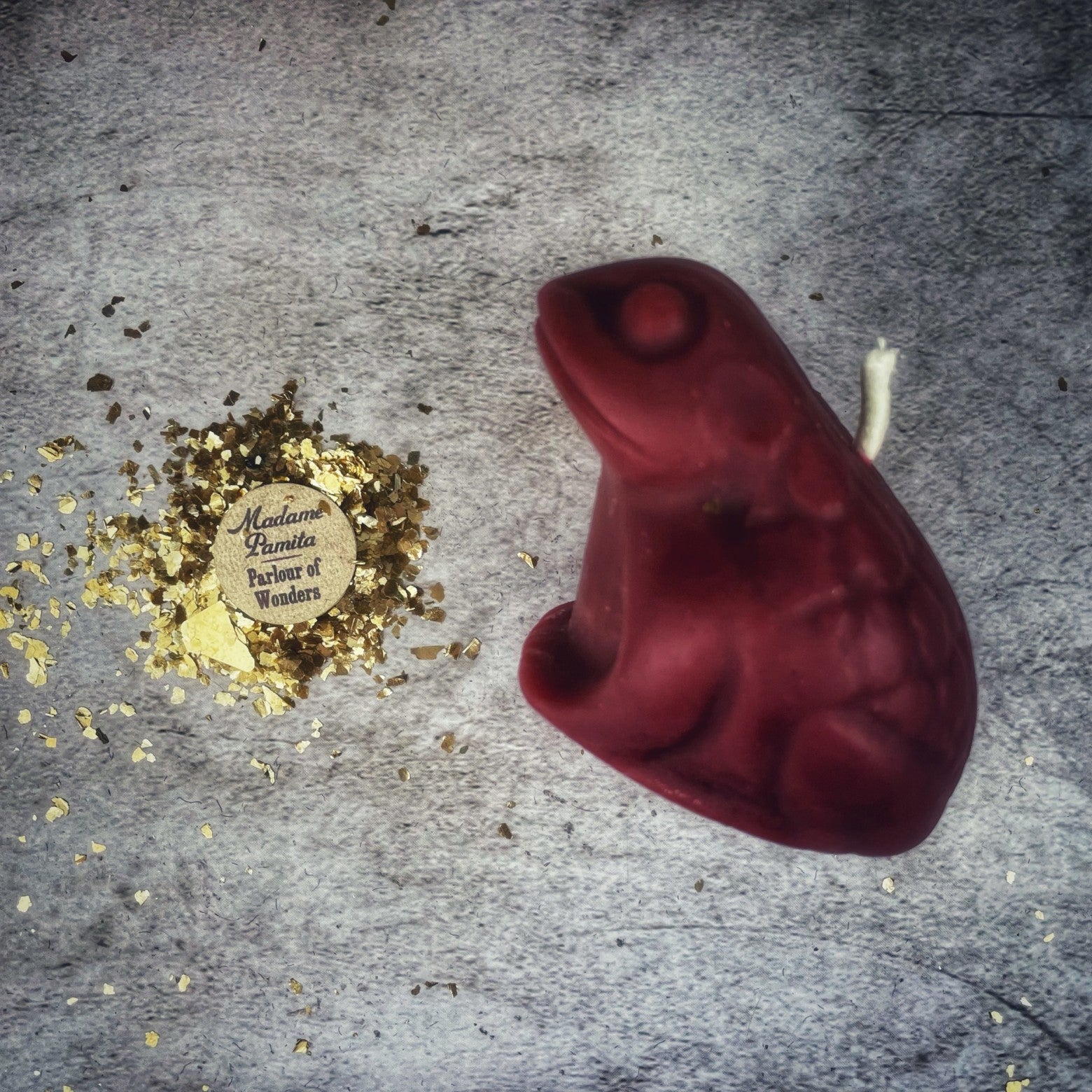 Beeswax Lucky Money Frog Spell Candle