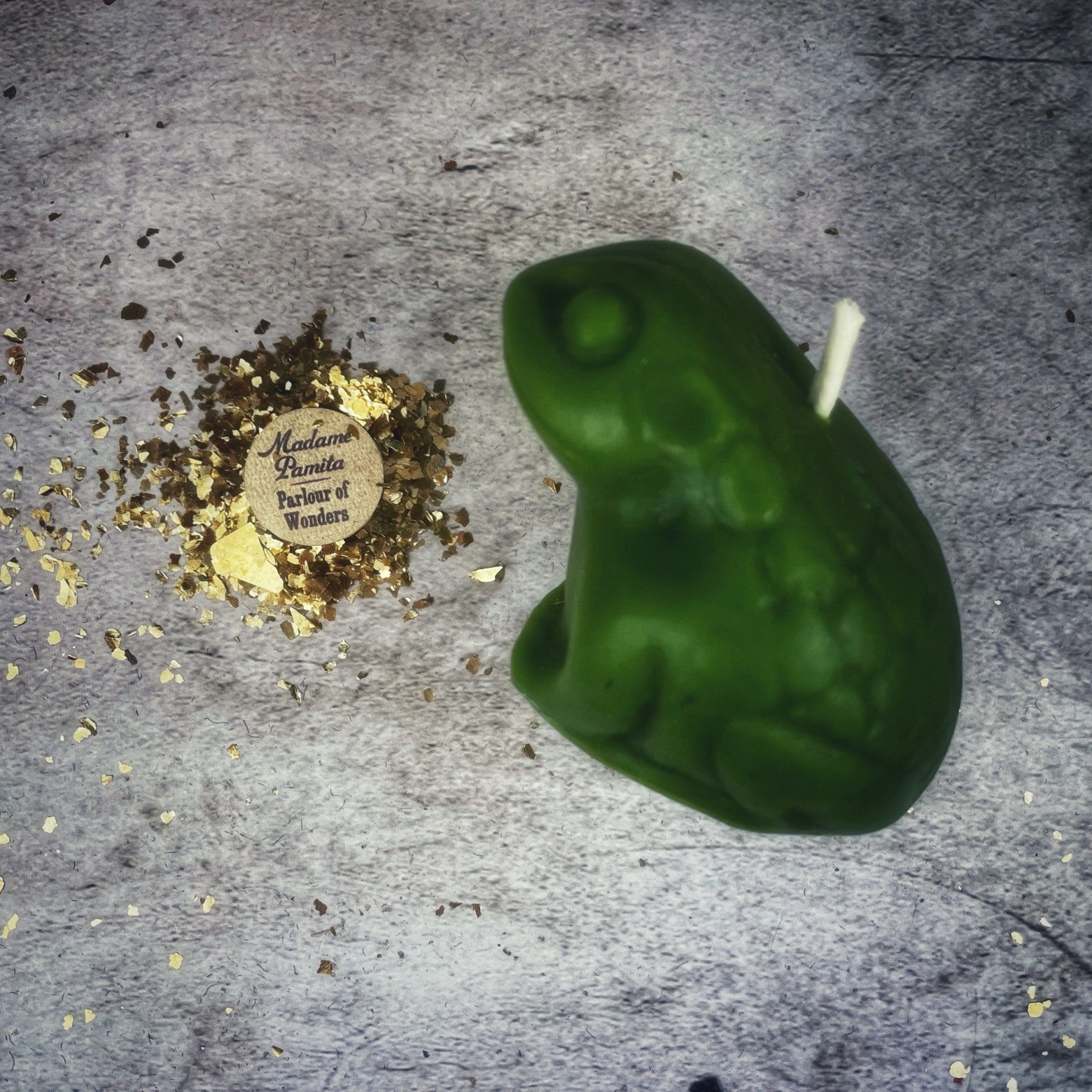 Beeswax Lucky Money Frog Spell Candle