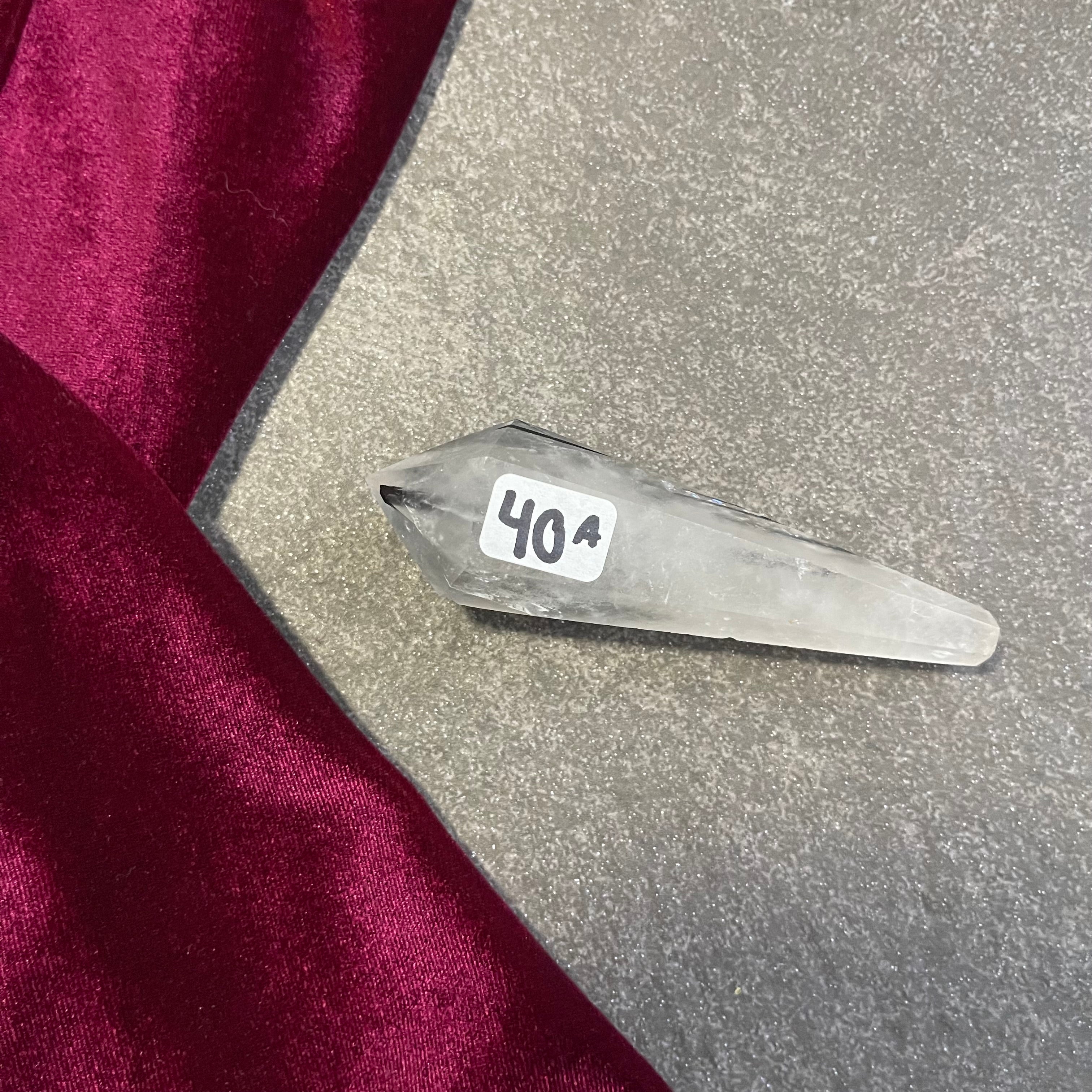 Black Tourmaline in Quartz Wand