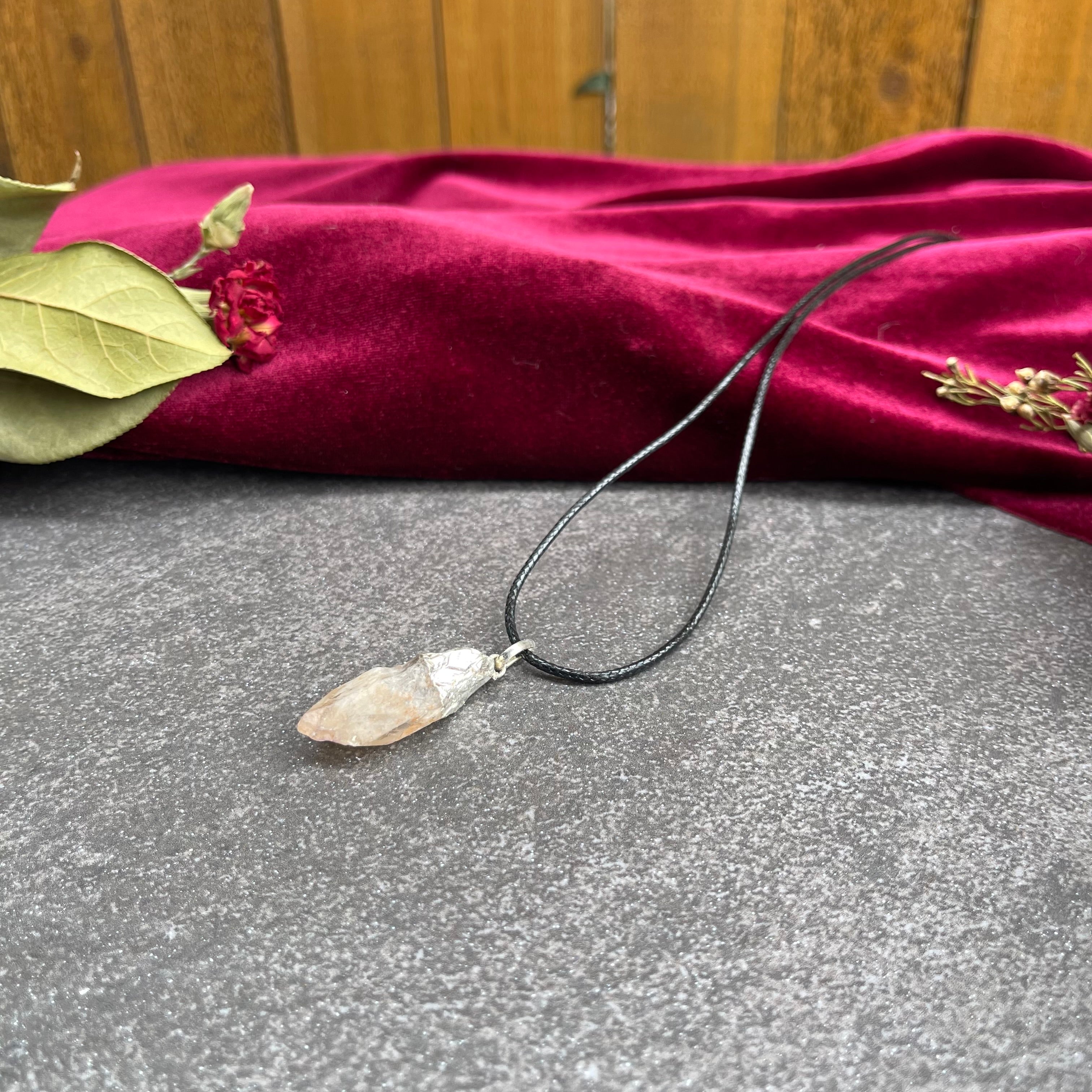 Electroplated Citrine Necklace