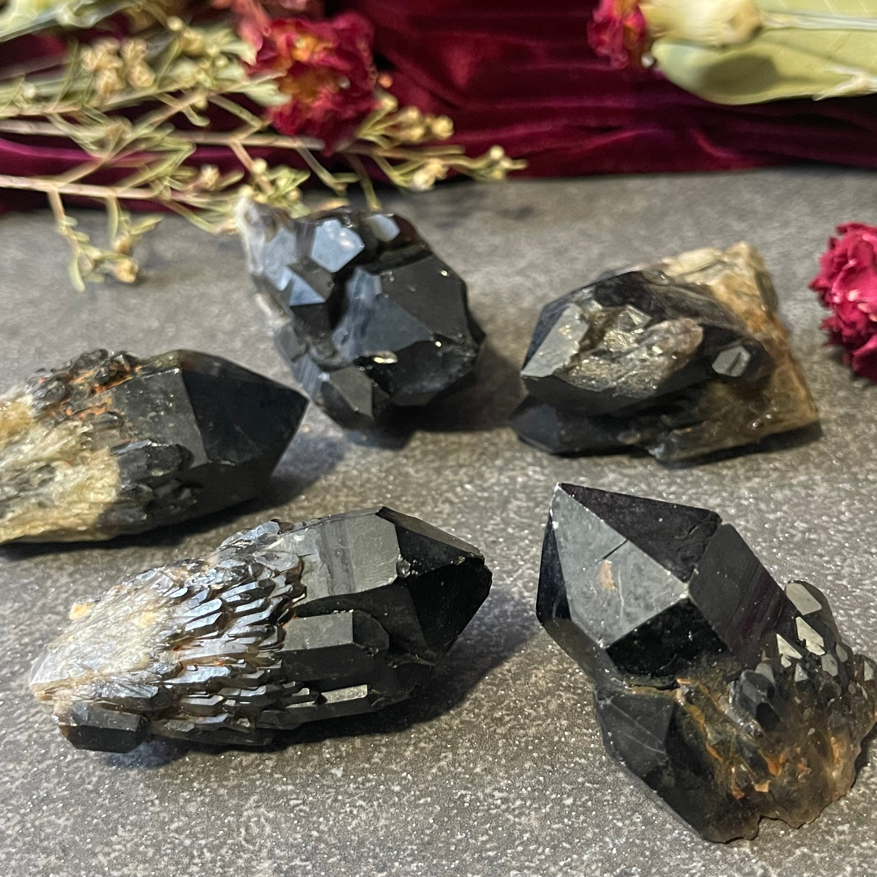 Smoky Quartz Cluster