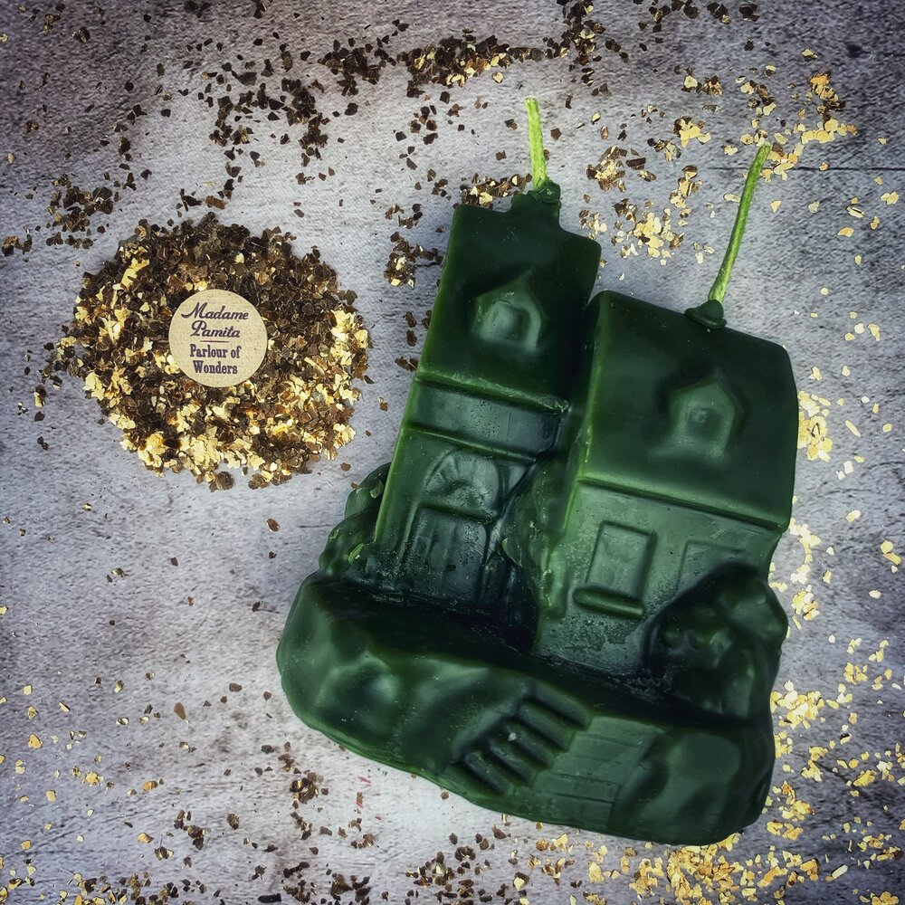 Beeswax Happy House Spell Candle