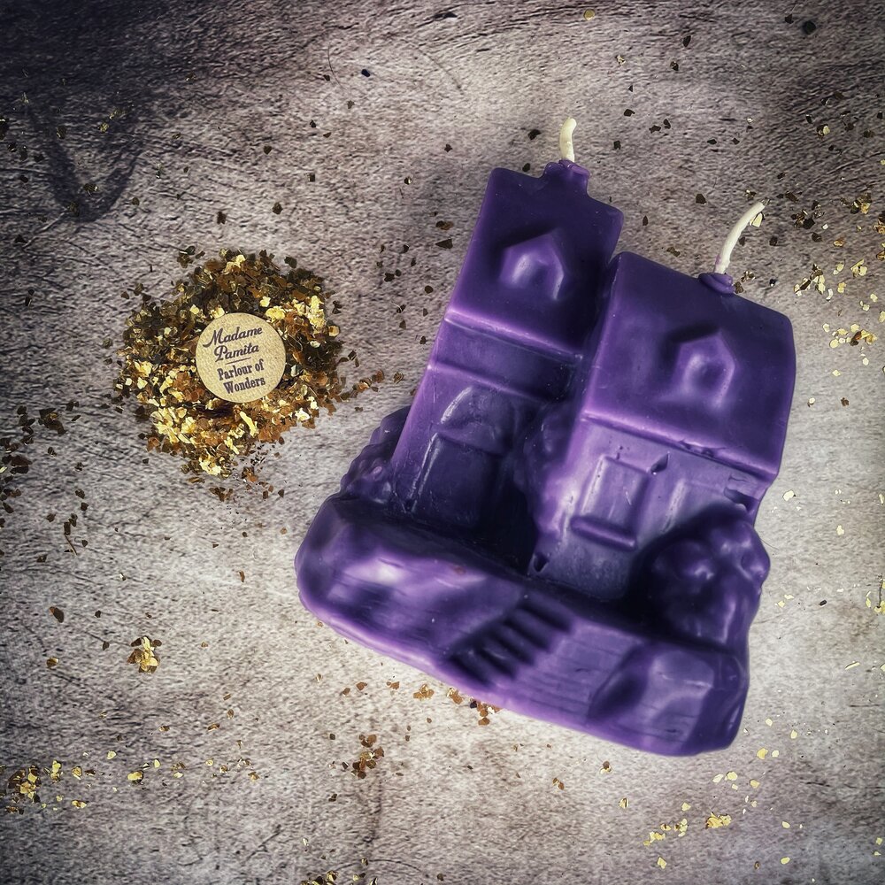 Beeswax Happy House Spell Candle