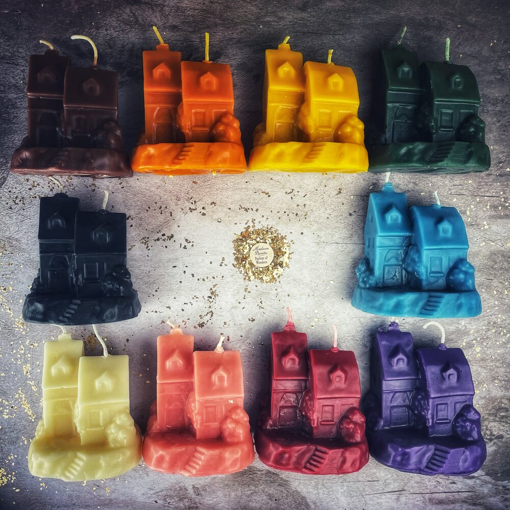 Beeswax Happy House Spell Candle