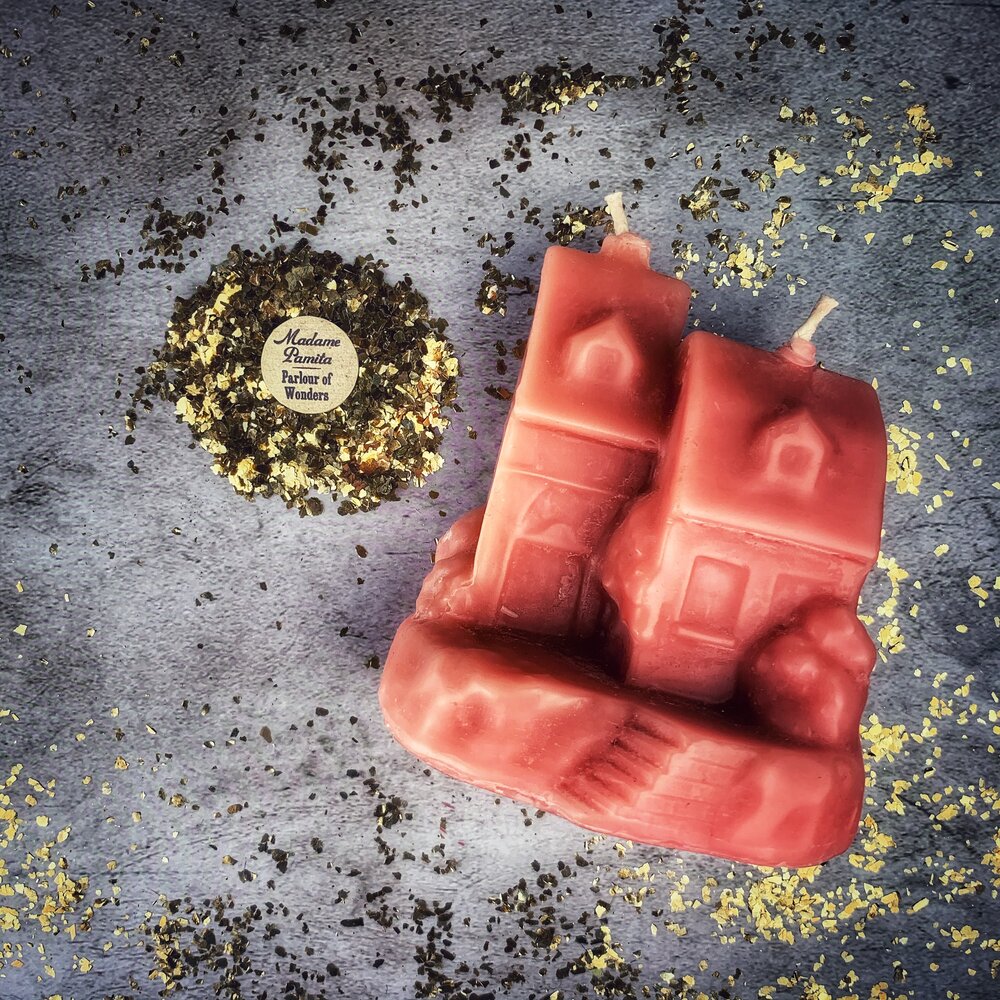 Beeswax Happy House Spell Candle