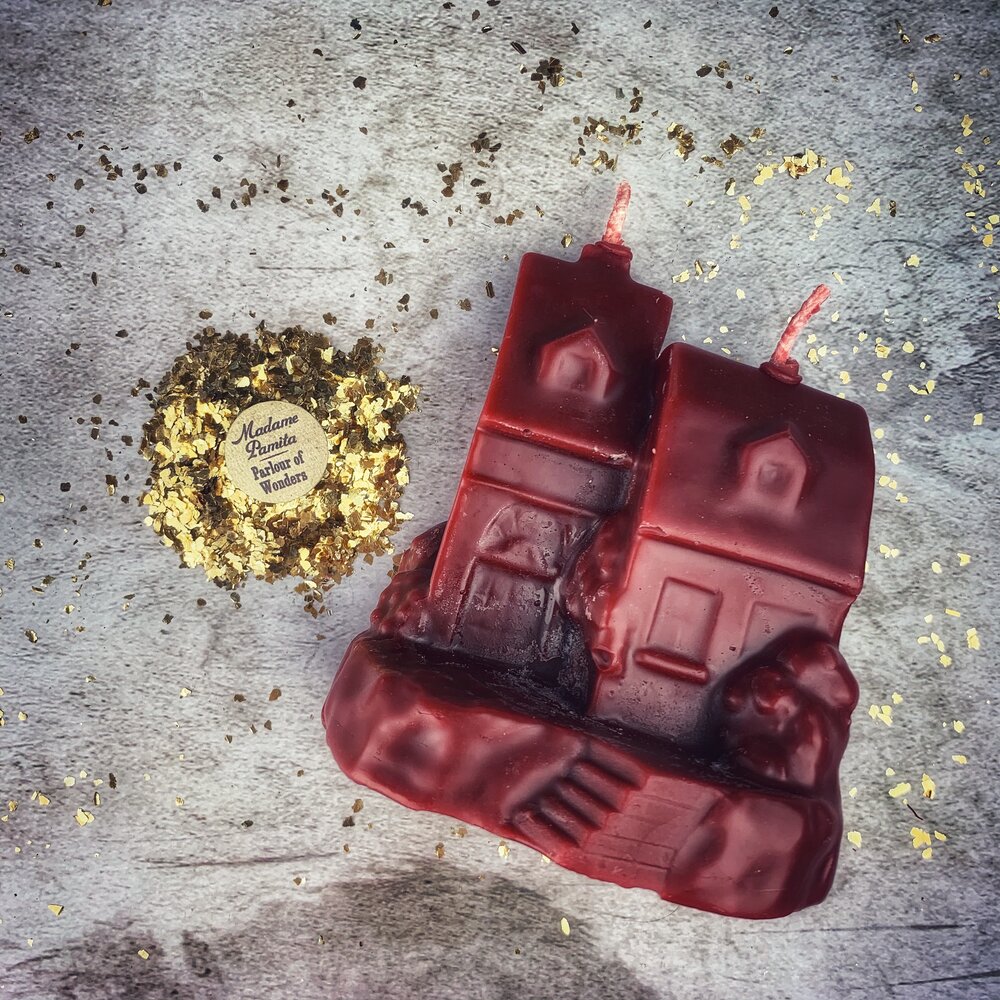 Beeswax Happy House Spell Candle