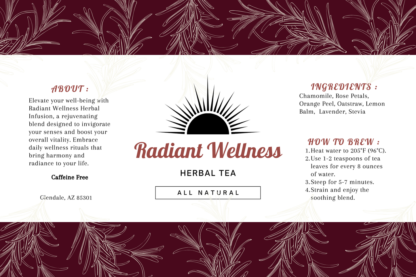 Radiant Wellness Herbal Tea