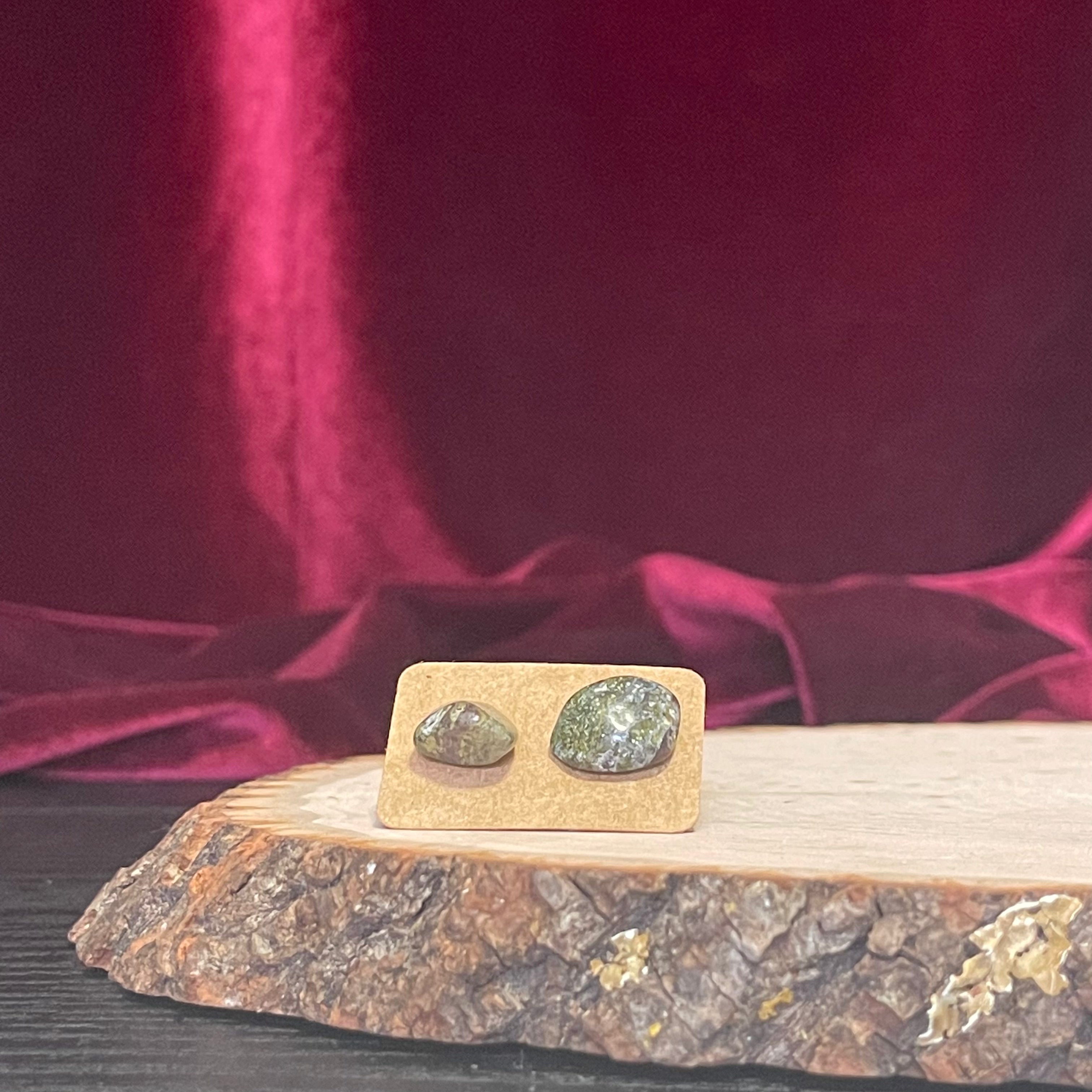 Mystery Crystal Stud Earrings