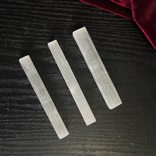 Satin Spar Selenite - Wand Short