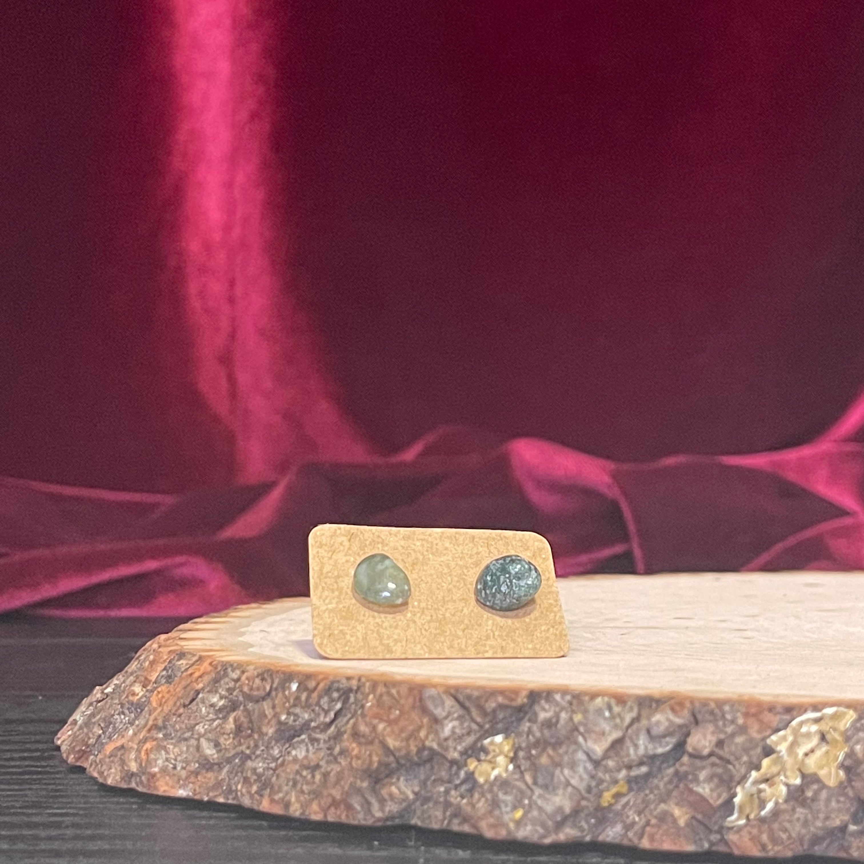 Mystery Crystal Stud Earrings