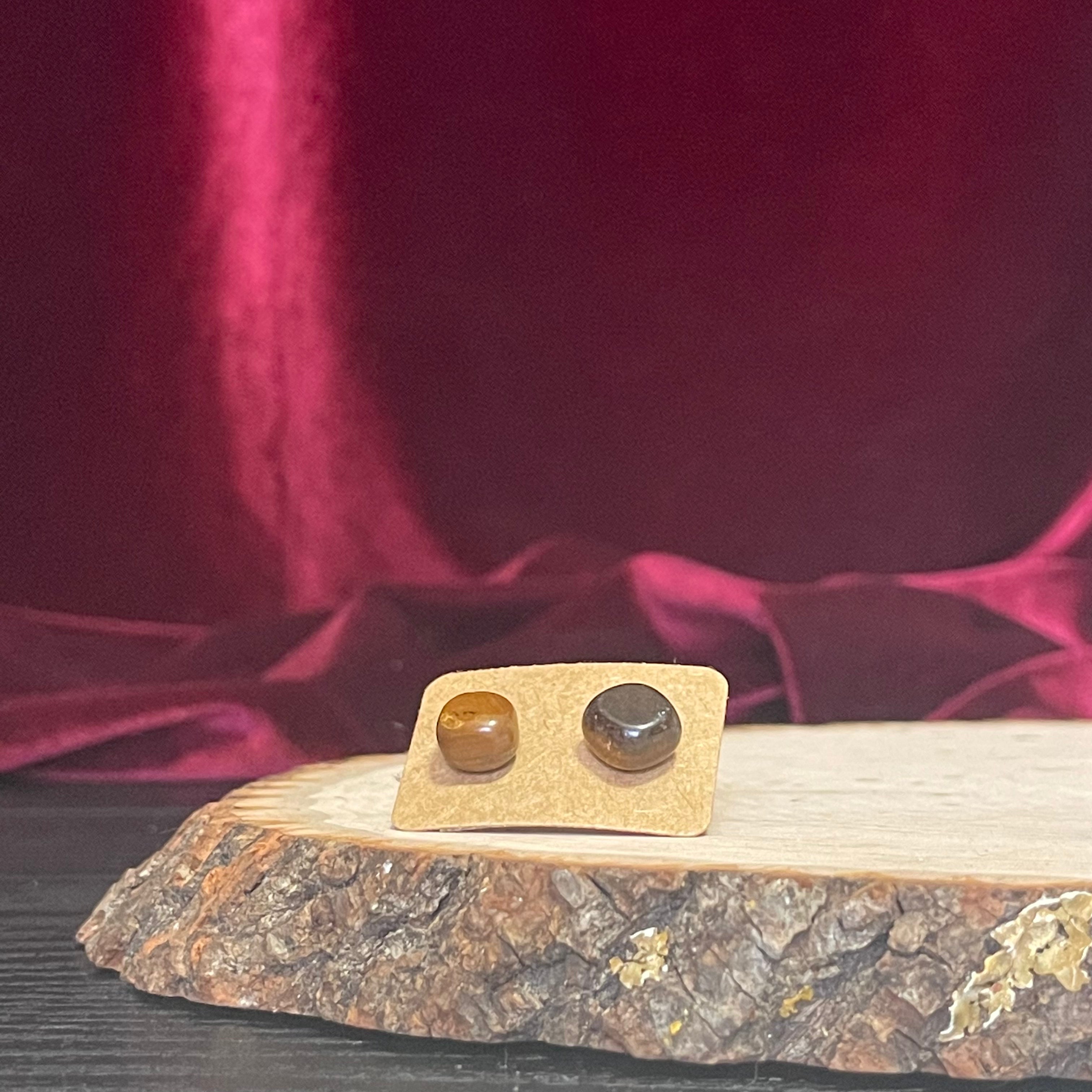 Mystery Crystal Stud Earrings