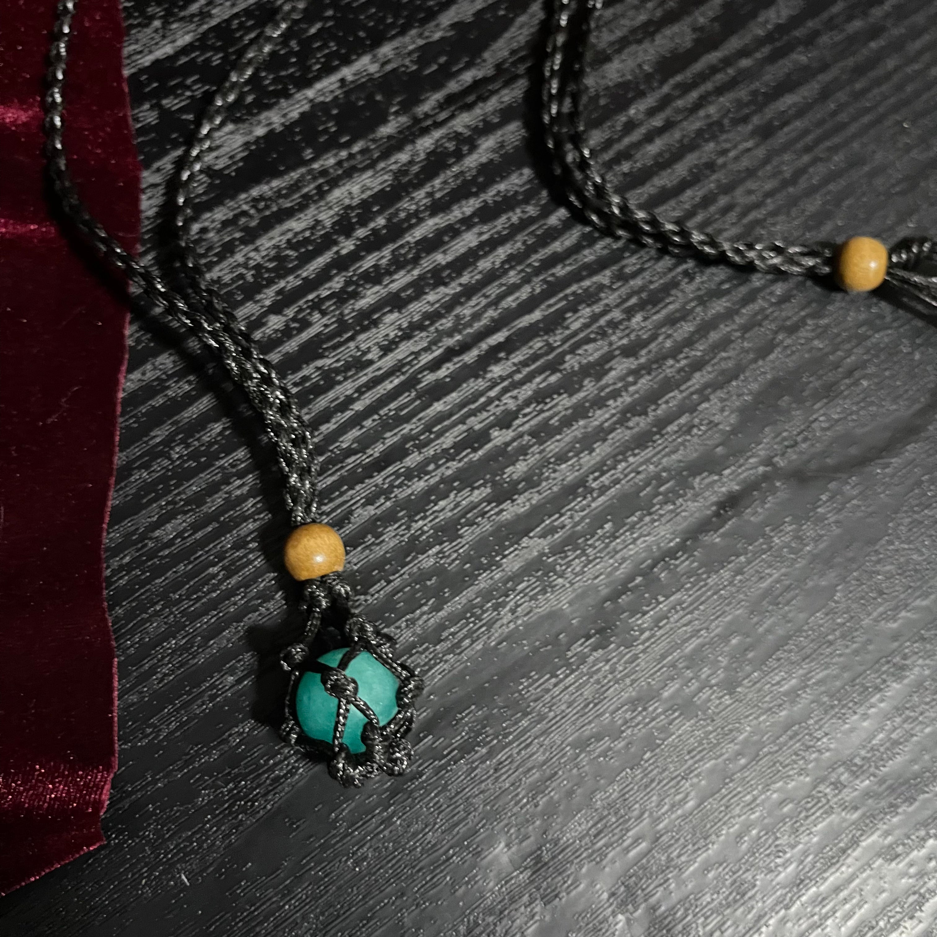 Braided Crystal Cage Necklace