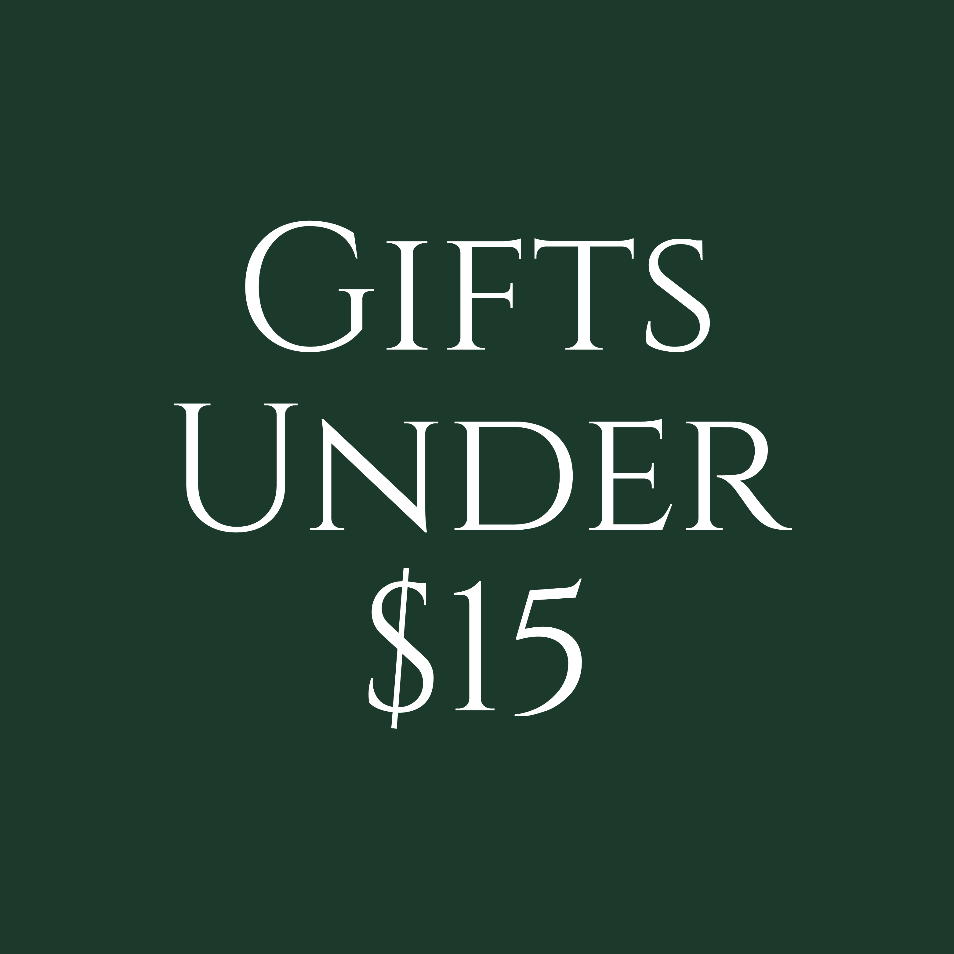 Gifts Under $15