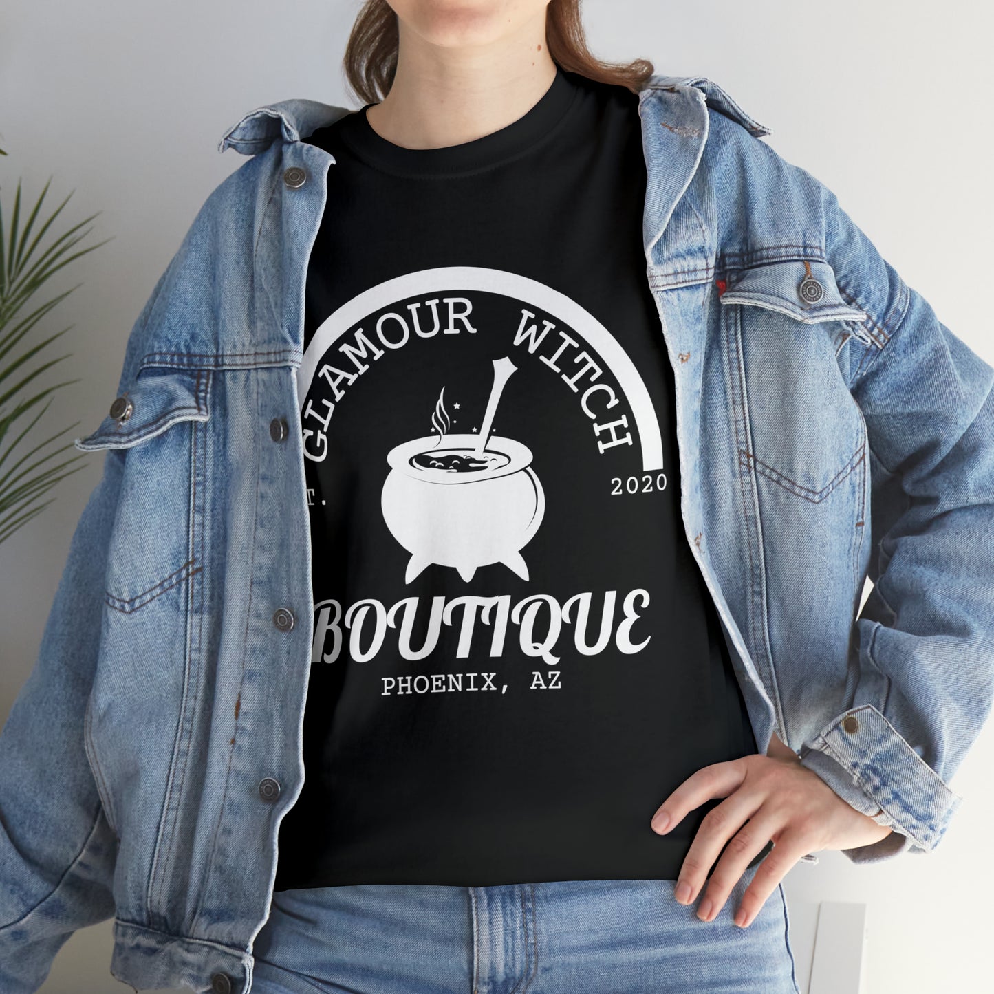Glamour Witch Boutique Large Logo Cotton Tee
