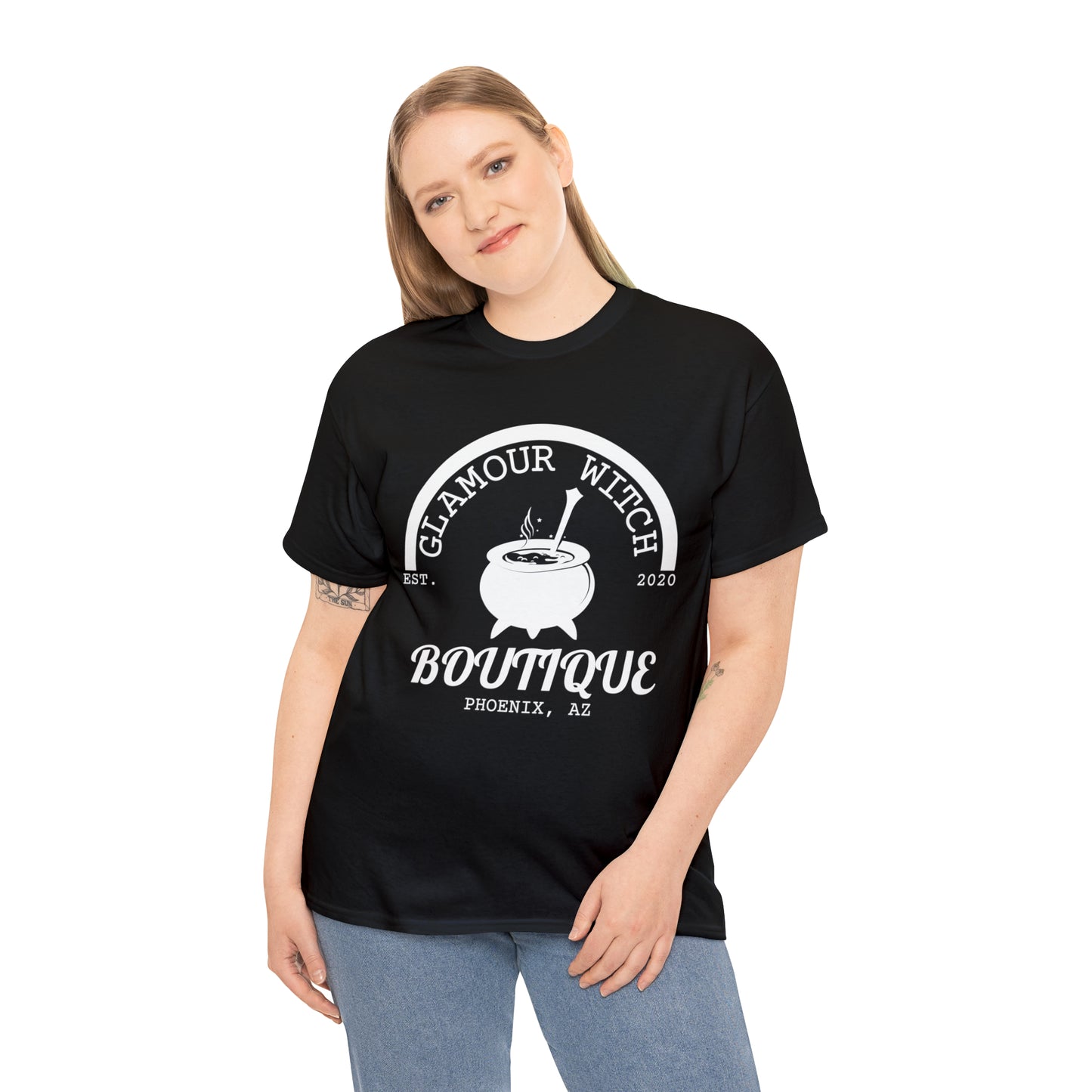 Glamour Witch Boutique Large Logo Cotton Tee