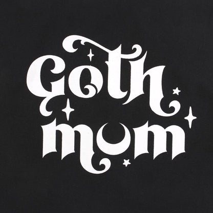 Black Goth Mum Polycotton Tote Bag