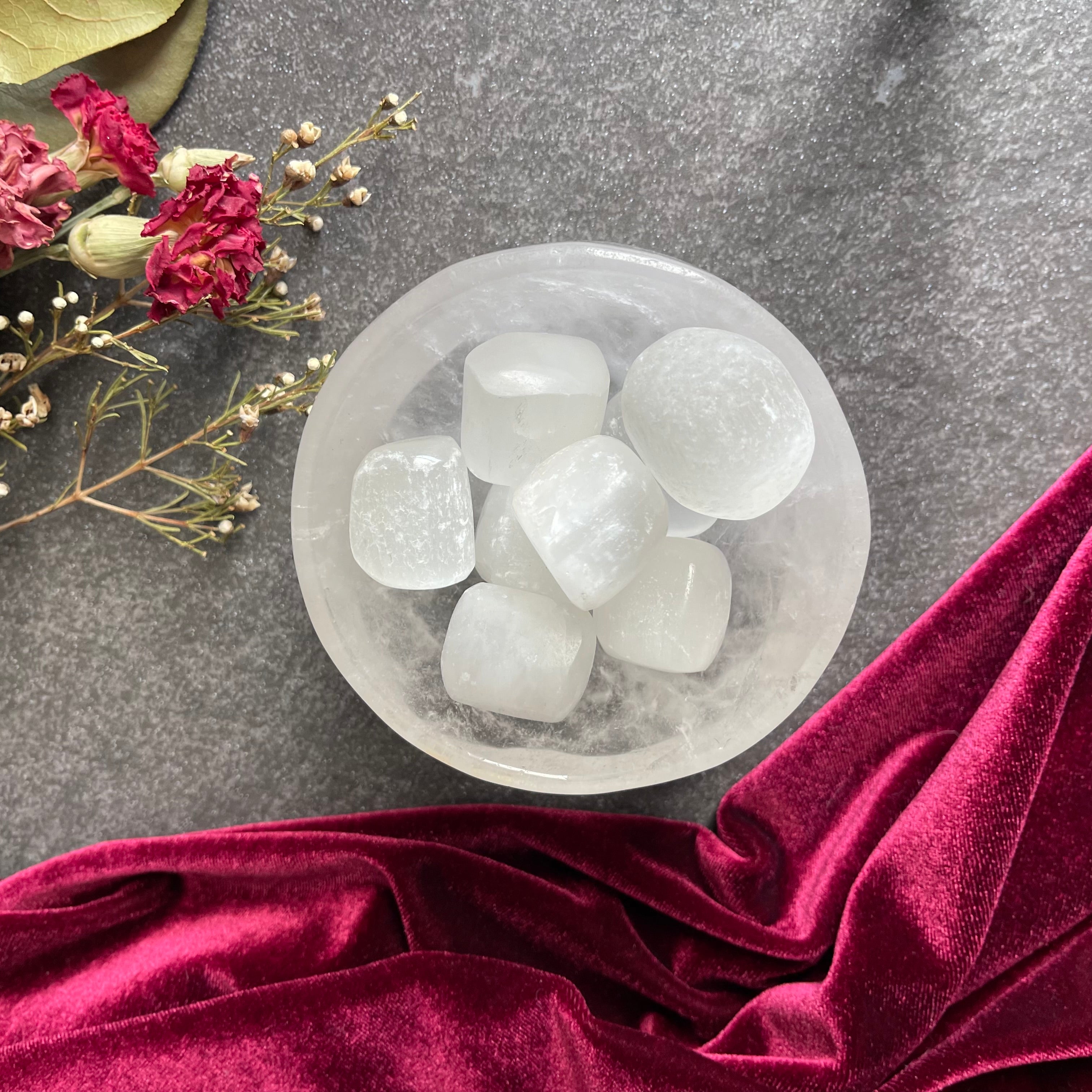Satin Spar Selenite Tumble