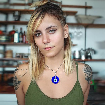 Glass Evil Eye Necklace
