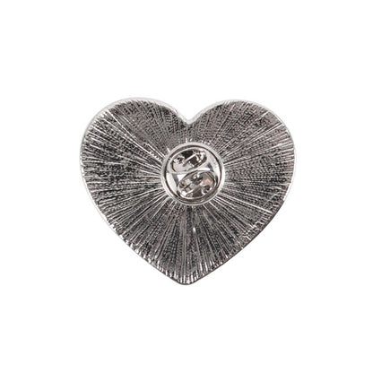 Goth Mum Black Heart Pin