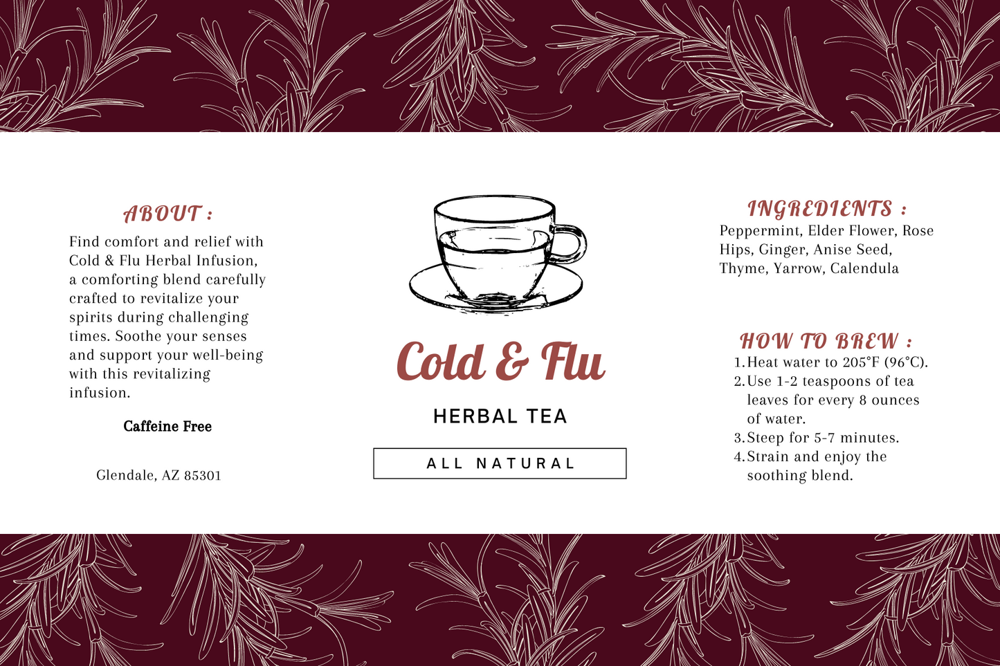 Cold & Flu Herbal Tea