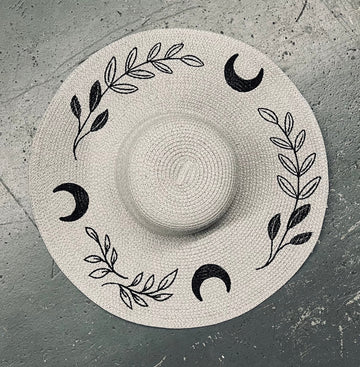 Floppy XL Brim Sun Hat - Grey Fern Moon