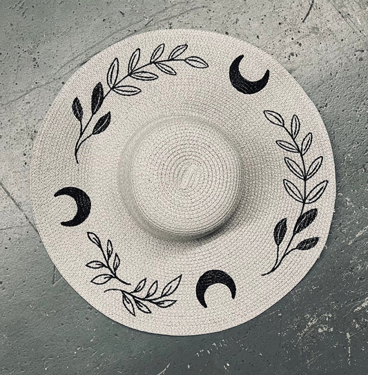 Floppy XL Brim Sun Hat - Grey Fern Moon