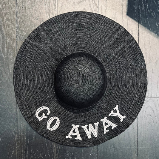 Floppy XL Brim Sun Hat - Go Away