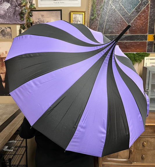 Lavender/Black Umbrella