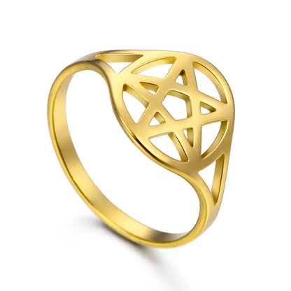 Pentacle Stainless Steel Rings