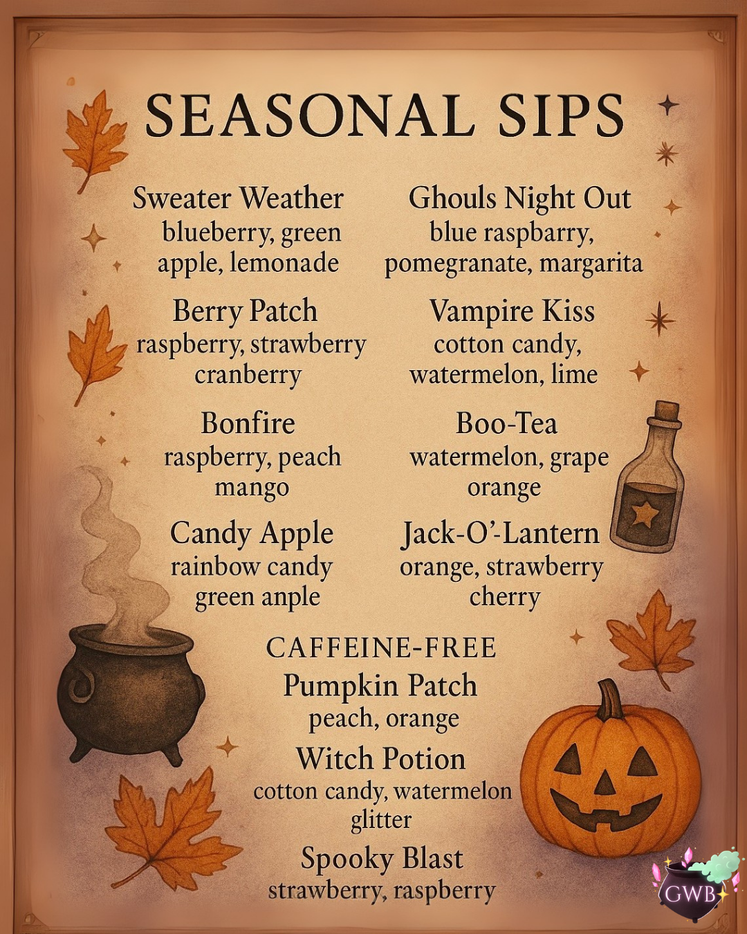 Seasonal Sips Fall & Halloween | Loaded Teas