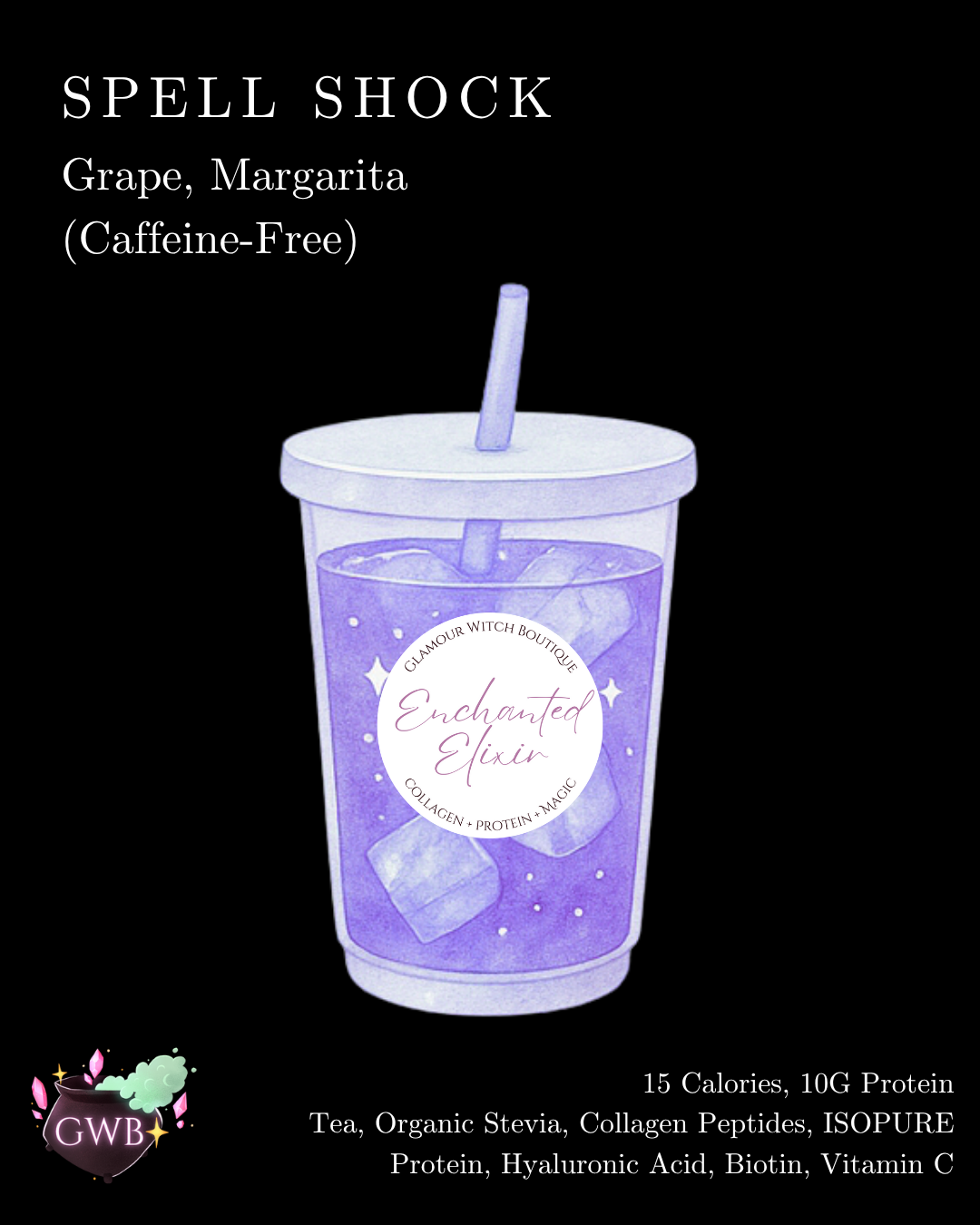 Spell Shock Enchanted Elixir | Loaded Water (Caffeine-Free)